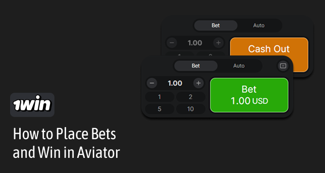 How to place bets in 1Win Aviator
