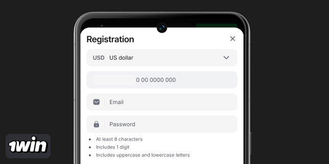 Log in or Register at 1Win