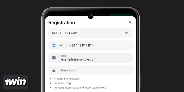 Enter your e-mail - 1Win